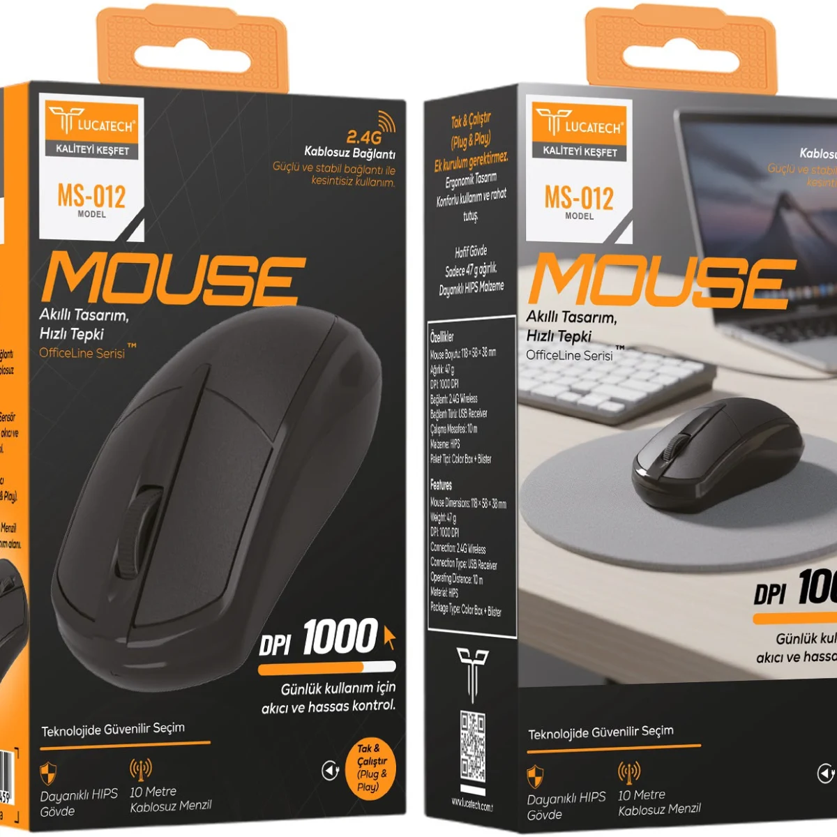 KABLOSUZ MOUSE DPİ 1000