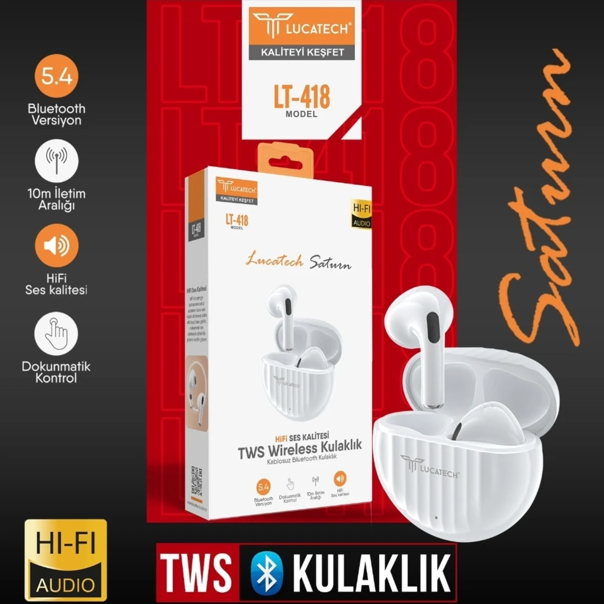 SATURN TWS 5,4 BLUETOOTH KULAKLIK