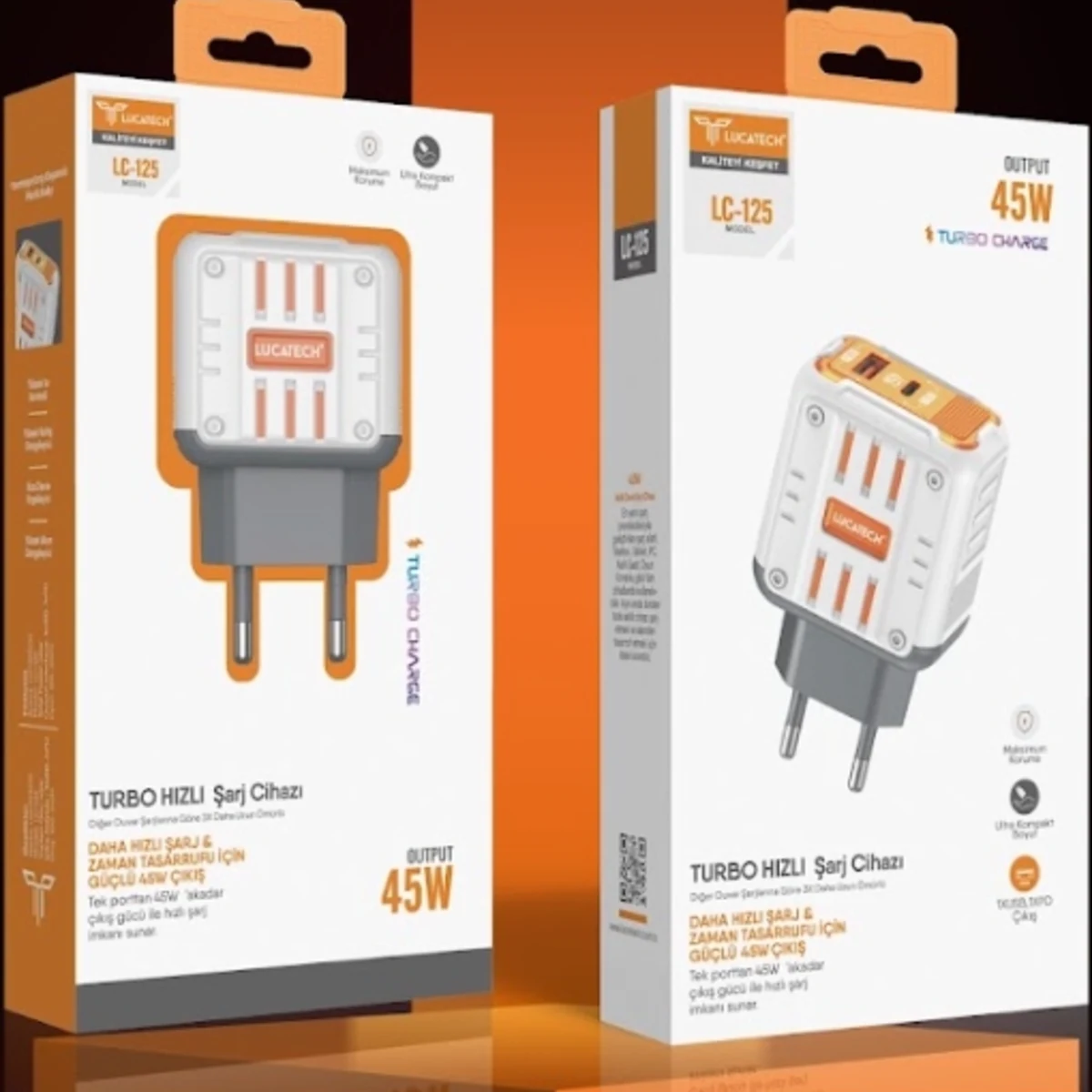 TYPE-C TO TYPE-C SÜPER HIZLI ŞARJ ADAPTÖRÜ 45W